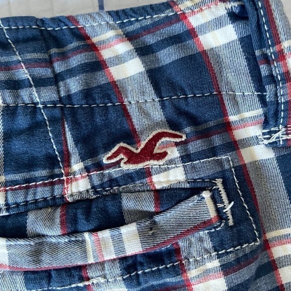 🎀 3 for $45 Hollister Plaid Shorts Size 28 GUC Cotton - Picture 3 of 4